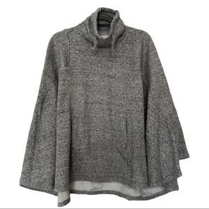 UGG Australia Heathered Grey Pichot Poncho Size XS / S Small Turtle Neck Pockets